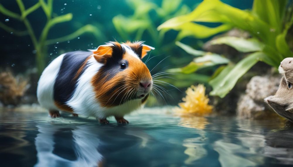 zachowanie świnki morskiej podczas pływania